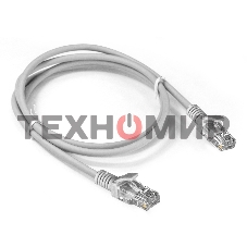 Патч-корд ExeGate EX286382RUS UTP-RJ45-RJ45-5e-1,5M-LSZH-GY, UTP, cat.5e, LSZH, 1.5м, серый