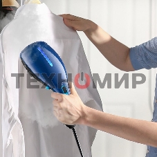 Отпариватель Kitfort КТ-987 черный/синий, 1200 Вт, 12 г/мин, 100 мл