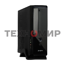 Компьютерный корпус MiniITX ExeGate MI-209 Black, miniITX/mATX, (M350, 80мм), 2хUSB, Audio