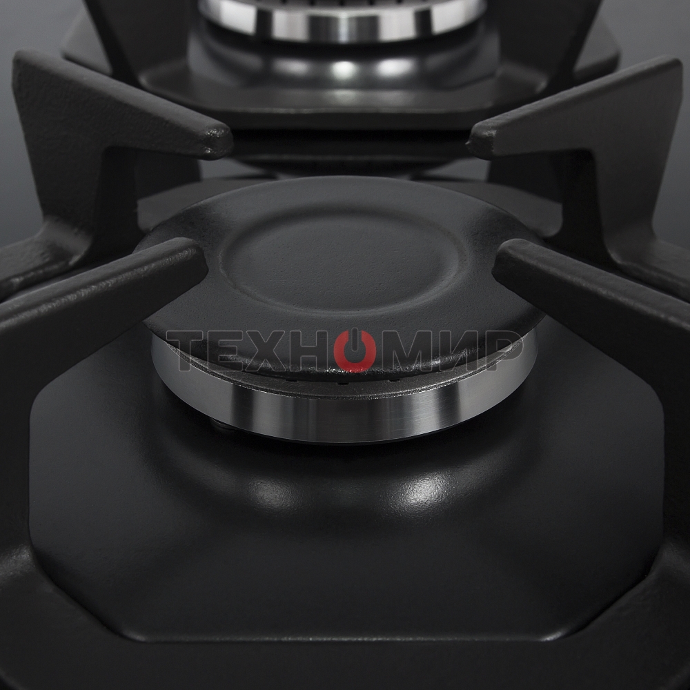 Газовая варочная панель Maunfeld EGHG.64.2CB/G, 4 конфорки, закаленное стекло, черный