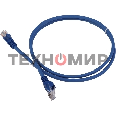 Патч-корд LANMASTER LAN-PC45/U6-2.0-BL вилка RJ-45-вилка RJ-45 Cat.6 2м синий LSZH (уп.:1шт)