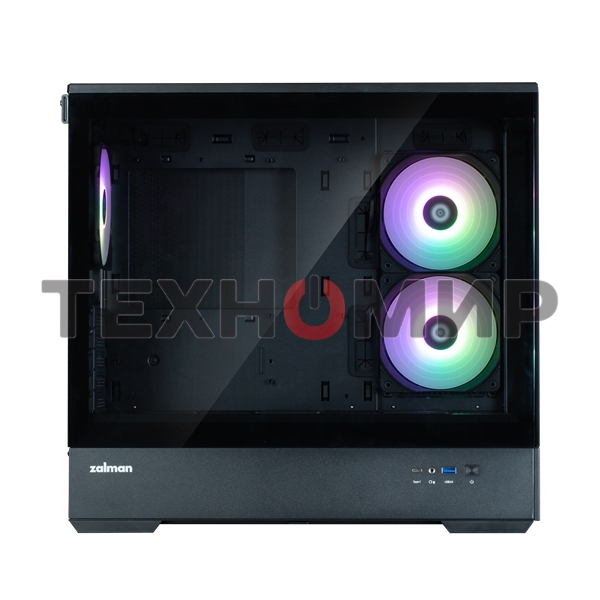 Компьютерный корпус ZALMAN P30 V2, MATX, черный, WINDOW, 2x3.5