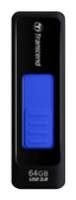 Флешка USB Transcend JetFlash 760 (TS64GJF760), 64Gb, USB 3.0, R/W 130/40, черный/синий