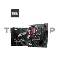 Материнская плата MSI PRO B760M-E, LGA 1700, Intel B760, 2xDDR5, 4xSATA, 1xM.2, 1xPCIe 4.0 x16, 1xPCIe 4.0 x1, 1xHDMI, 1xVGA, 1x1Gb LAN, 2xUSB-A 3.2 Gen 1, 4xUSB-A 2.0, 3x3.5 мм, 7.1, mATX