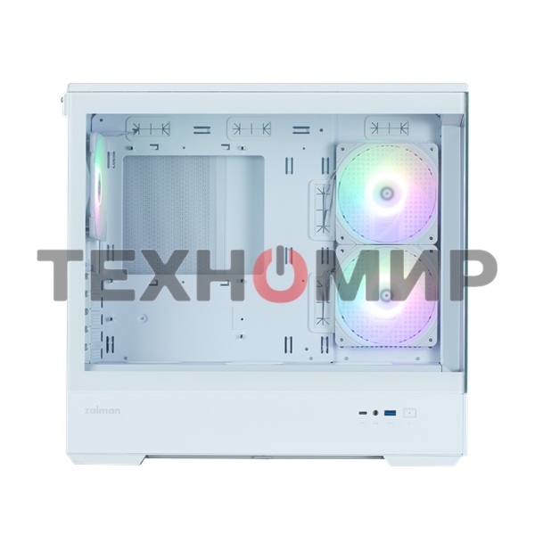 Компьютерный корпус ZALMAN P30 V2, MATX, белый, WINDOW, 2x3.5