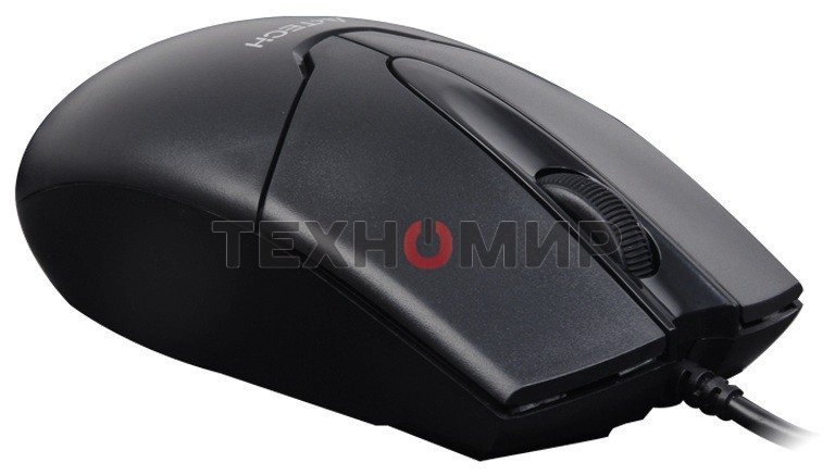 Мышь проводная A4Tech OP-550NU черный, 1000 dpi, USB, кнопки - 3