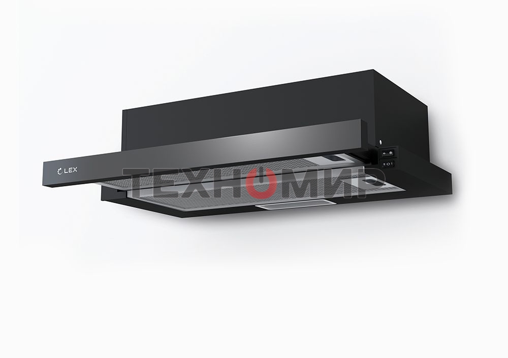 Вытяжка встраиваемая LEX HUBBLE G 500 черный, 50 см, 650 куб. м/ч, 48 дБ