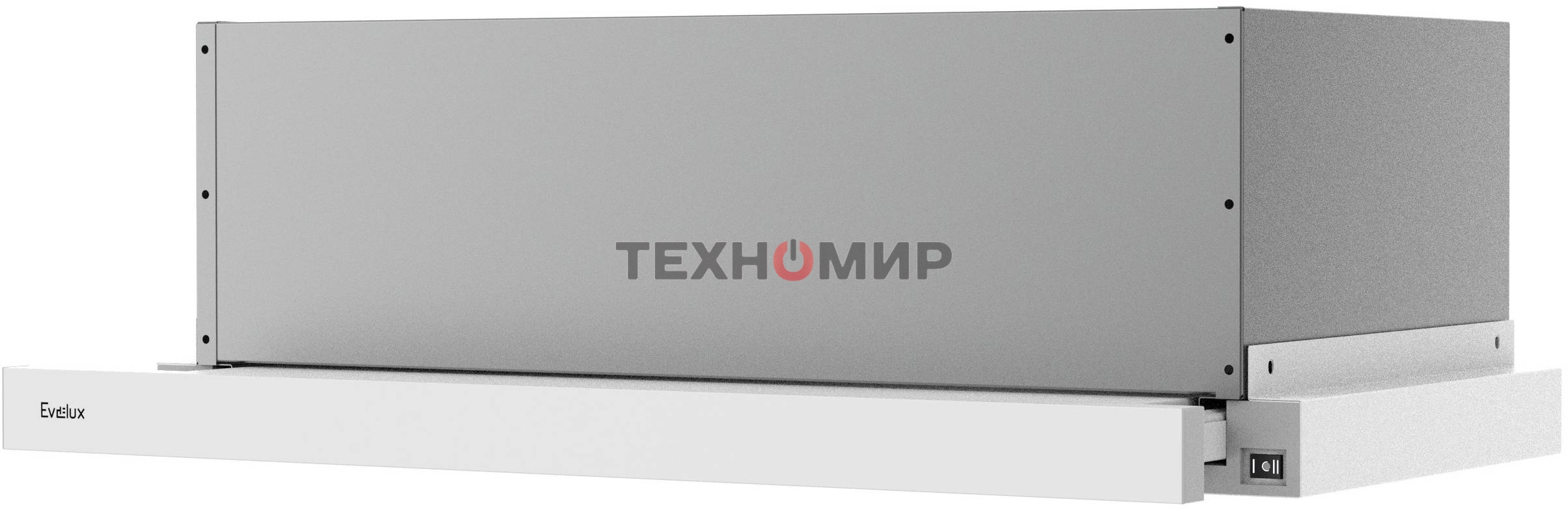 Вытяжка встраиваемая Evelux TEL 60 W белый, 60 см, 670 куб. м/ч, 46 дБ