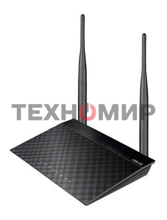 Сетевое оборудование ASUS RT-N12 E WiFi Router (RTL) 802.11b/g/n, 4UTP 10/100 Mbps, 1WAN, 300Mbps, 2x2dBi