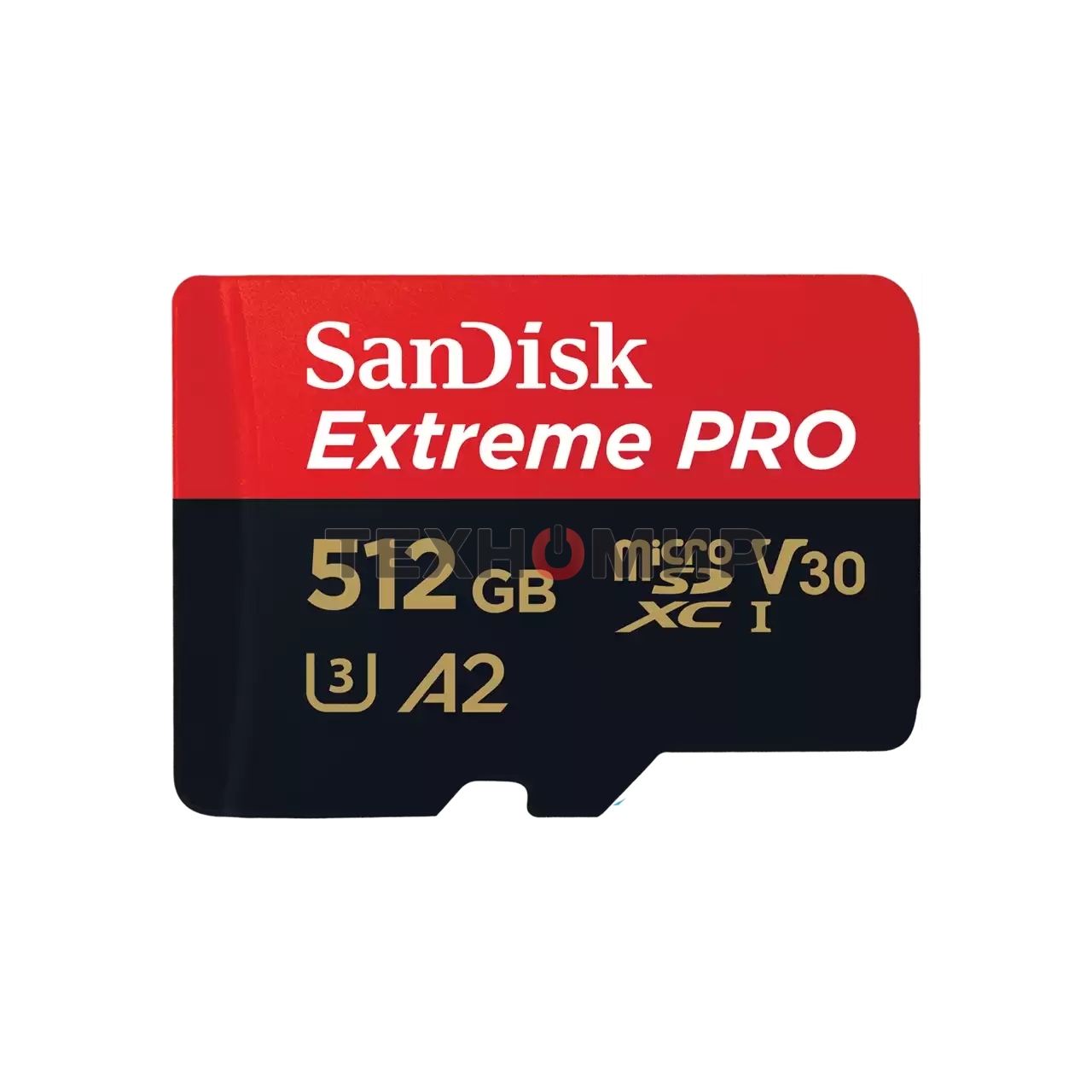 Флеш карта microSD 512Gb SanDisk microSDXC Class 10 UHS-I A2 C10 V30 U3 Extreme Pro (SD адаптер) 200Mb/s