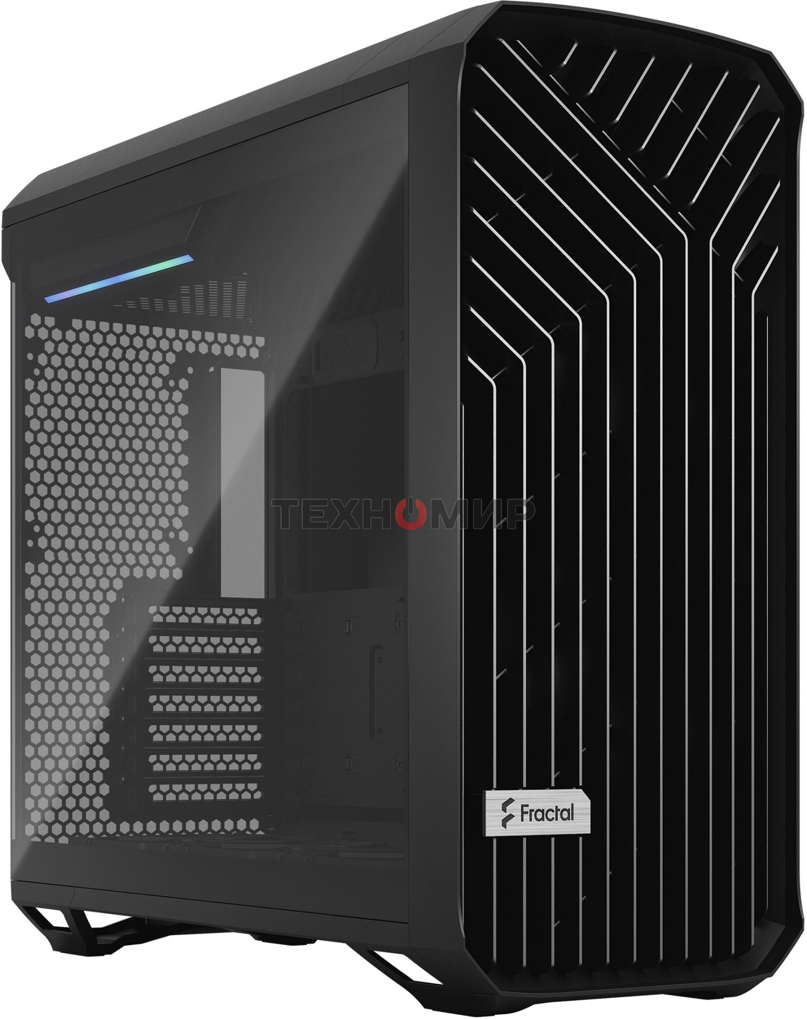 Компьютерный корпус Fractal Design Torrent Black TG Light Tint/E-ATX, TG, 2x3.5, 4x2.5, 7xPCI, 1xUSB-C, 2xUSB3.0/2x180mm, 3x140mm fans inc./FD-C-TOR1A-01