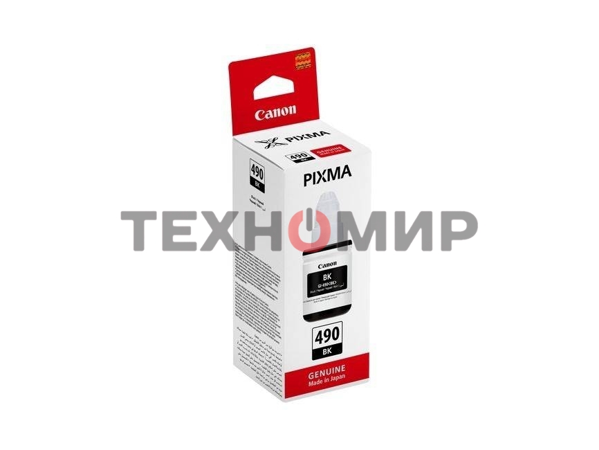 Чернила Canon GI-490BK 0663C001 черный для Canon Pixma G1400/2400/3400 (135мл)