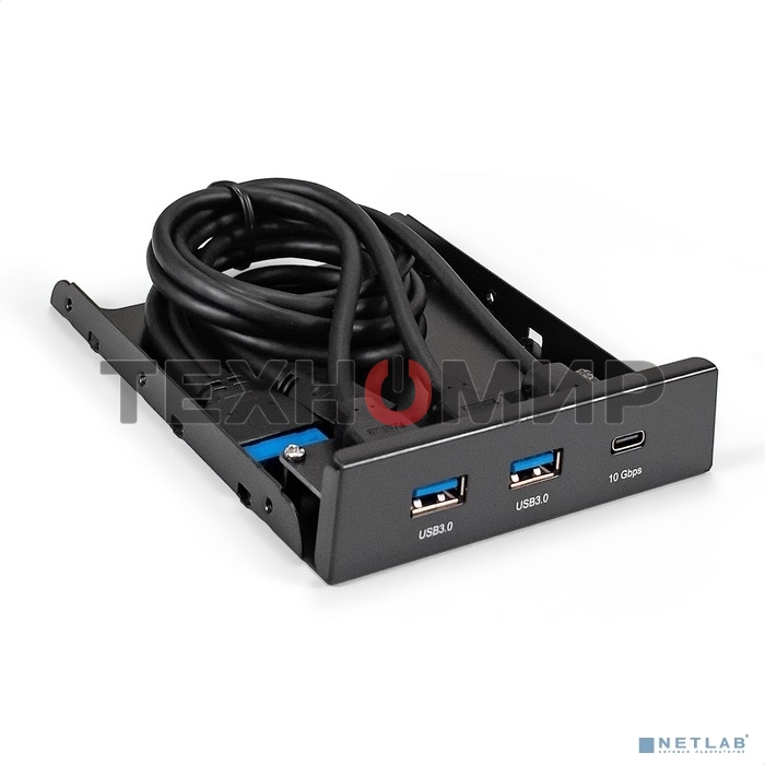 Планка USB на переднюю панель ExeGate U3H-616, 3,5