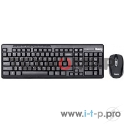 Комплект клавиатура+мышь Dialog Pointer KMROP-4020U беспроводной, USB, 1600 DPI, чёрный