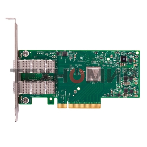 Сетевая карта ConnectX-4 Lx EN network interface card, 25GbE dual-port SFP28, PCIe3.0 x8, tall bracket, SR-IOV, TCP/UDP, MPLS, VxLAN, NVGRE, GENEVE, iSER, NFS RDMA, SMB Direct, ROHS R6