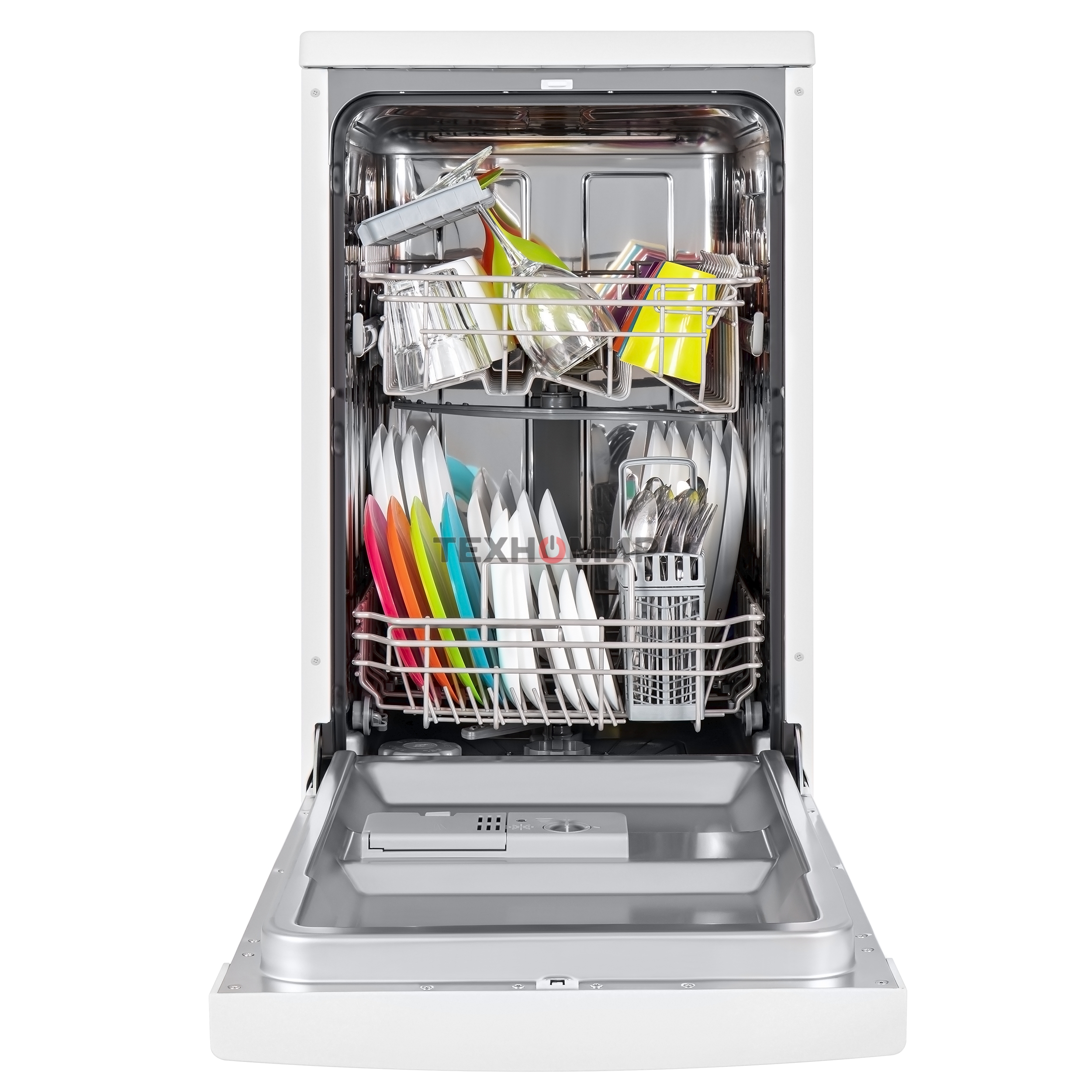 Посудомоечная машина Maunfeld MWF08B, белый, 44.8 см, 9 компл., 49 дБ, класс A++