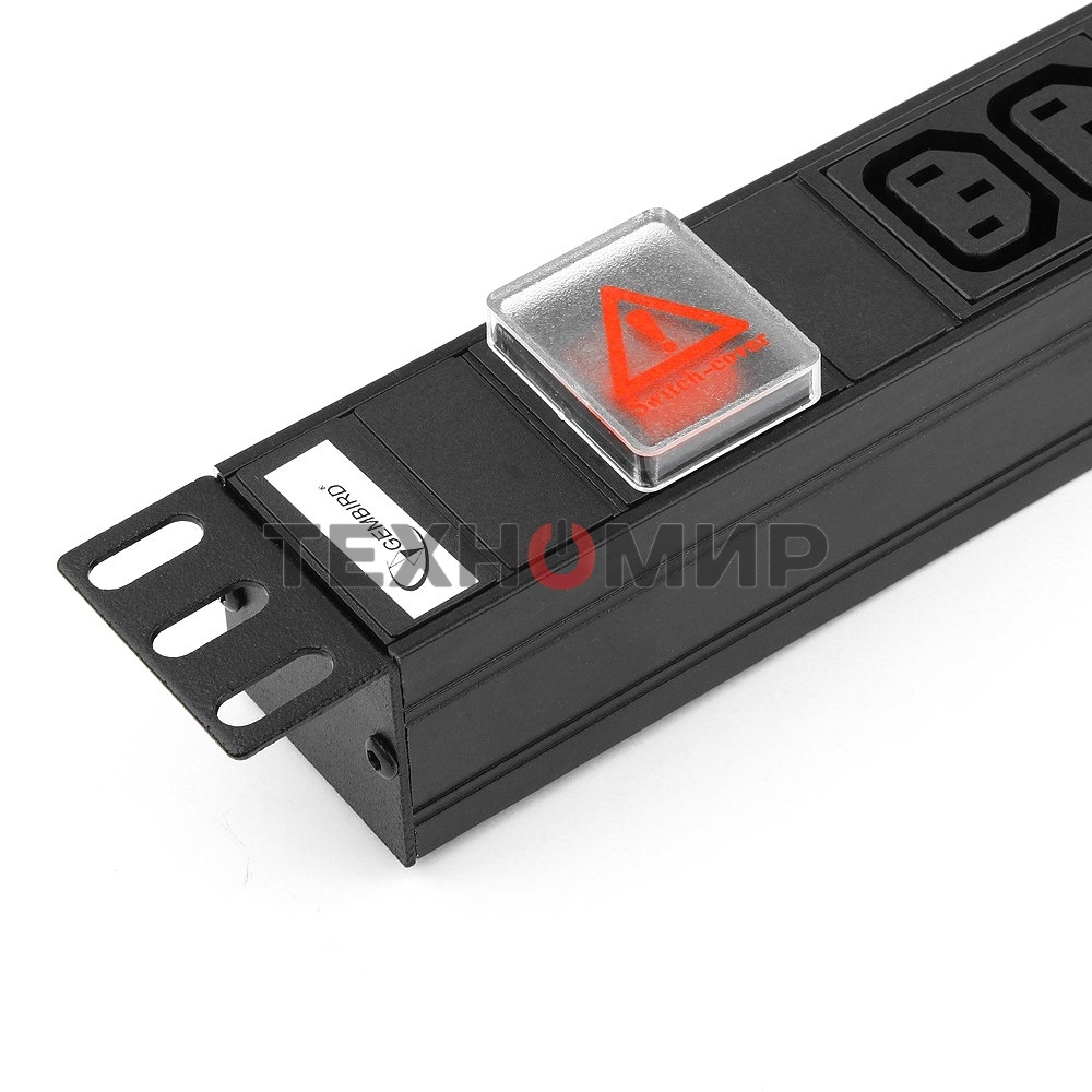 Блок Gembird EHB8-4, 1 вход С14/8 выходов C13, с защитой для 19