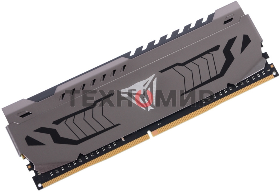 Оперативная память Patriot Viper Steel, DDR4, 8GB, 3200MHz, CL16, DIMM, с радиатором, черный