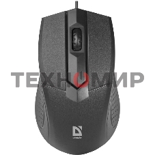 Мышь проводная Defender Optimum MB-270 черный, 1000 dpi, USB, кнопки - 3