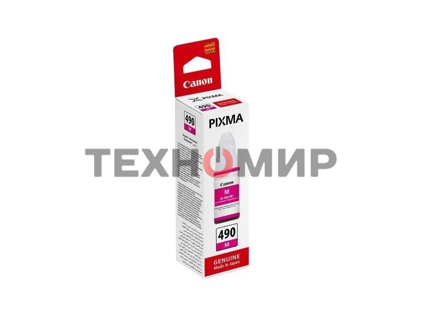 Чернила Canon GI-490M 0665C001 пурпурный для Canon Pixma G1400/2400/3400 (70мл)