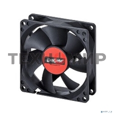 Вентилятор для корпуса ExeGate ExtraPower EP08025S3P черный, 80 мм, 2500 об/мин, 25.5 дБ, 3 pin