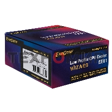 Кулер для процессора ExeGate Wizard EE91-PWM.RED серебристый, 90 мм, алюминий, 2400 об/мин, 24 дБ, 4 pin, 75 Вт, 45 мм