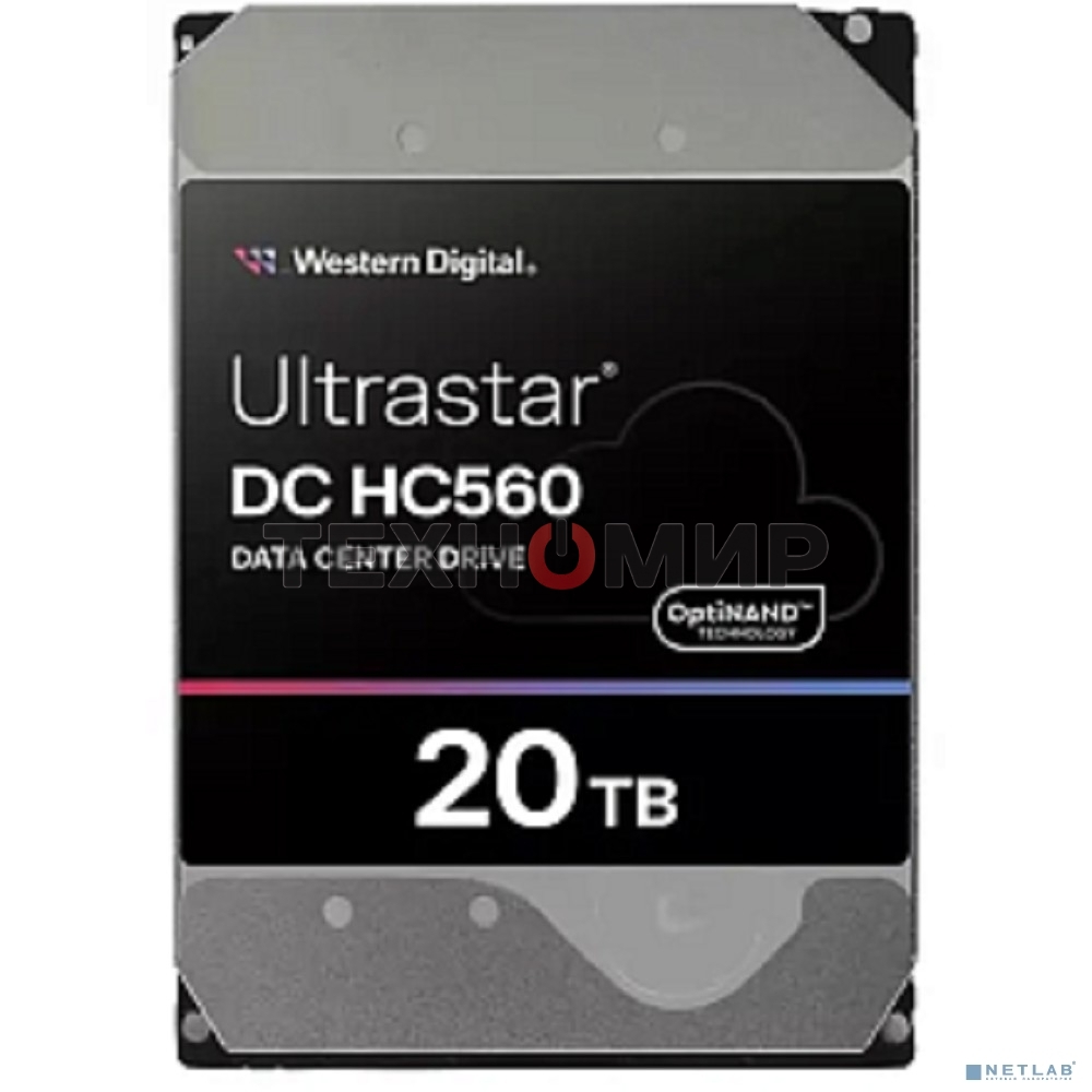 Жесткий диск Western Digital HDD SAS Server 20Tb Ultrastar DC HC560 7200 12Gb/s 512MB 1 year warranty