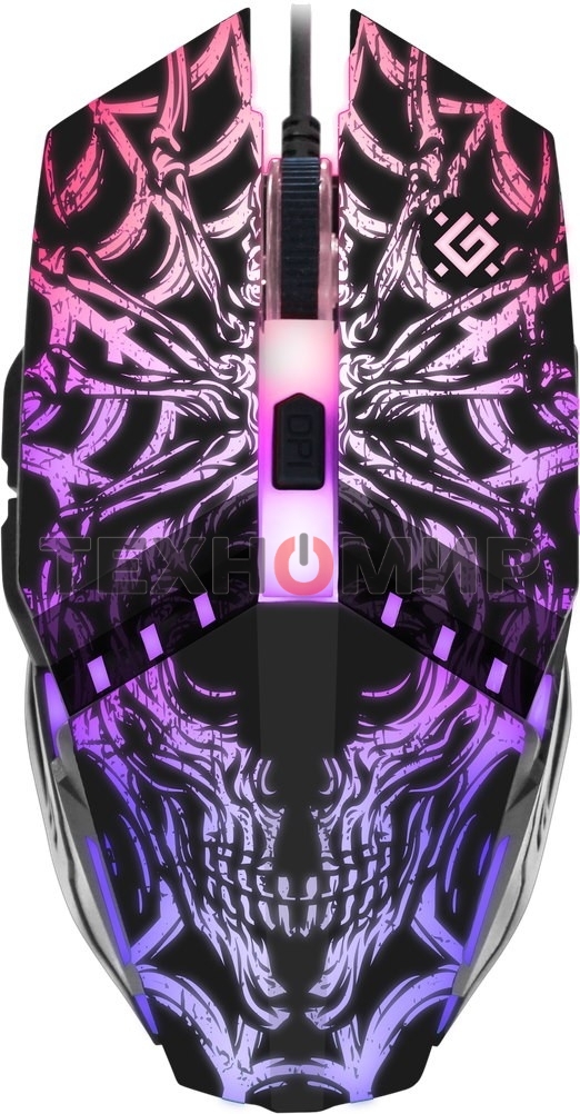 Мышь проводная Defender Prototype GM-670L черный, 2400 dpi, USB, кнопки - 6