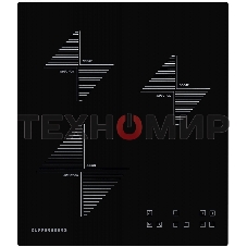 Индукционная варочная панель Kuppersberg ICO 402/ширина 45 см, 2 зоны 1,3 кВт(BOOSTER 1,5 кВт), 1 зона 2 кВт(BOOSTER 2,2 кВт),электронное сенсорное управление, 4 цифровых дисплев, 9 уровней мощности,автоматическое отключение,