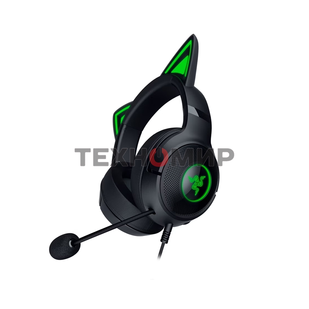 Гарнитура проводная Razer Kraken Kitty V2 - черный Headset черный