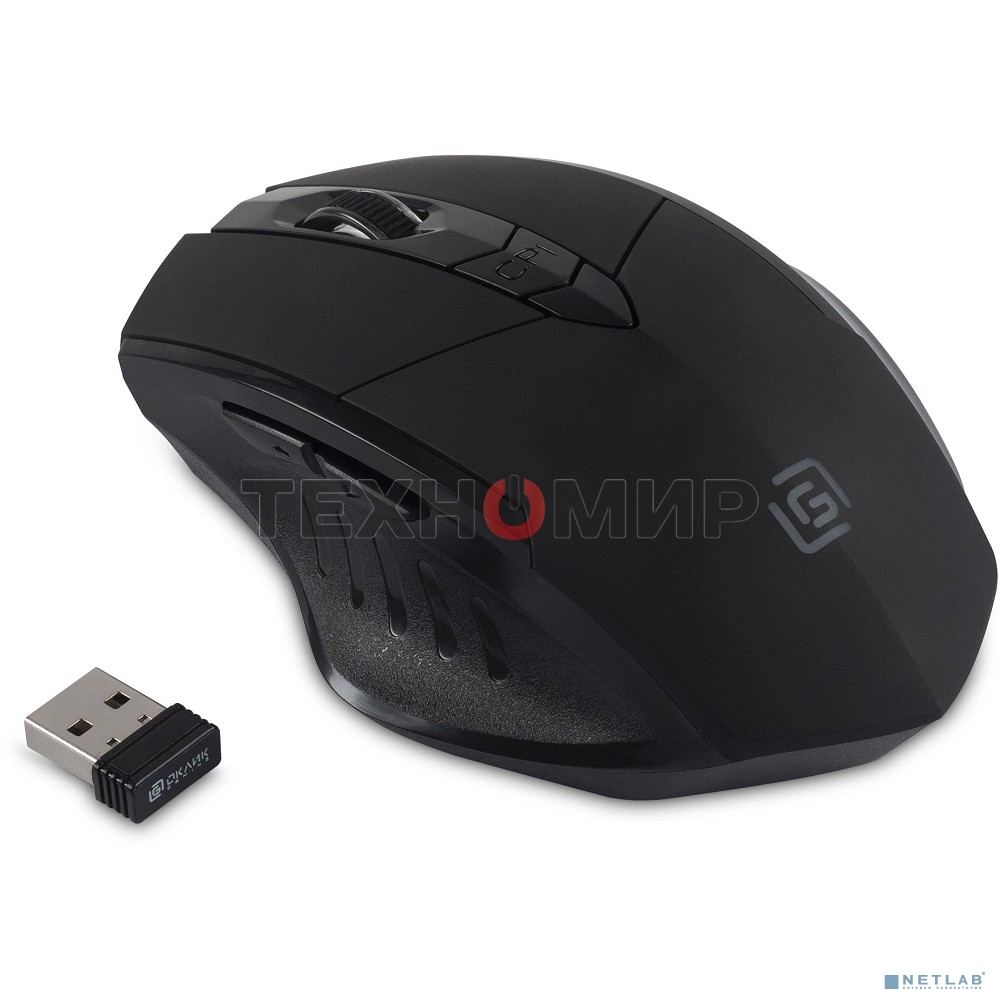 Мышь беспроводная Oklick 780GW черный, 3200 dpi, радиоканал, USB, кнопки - 6