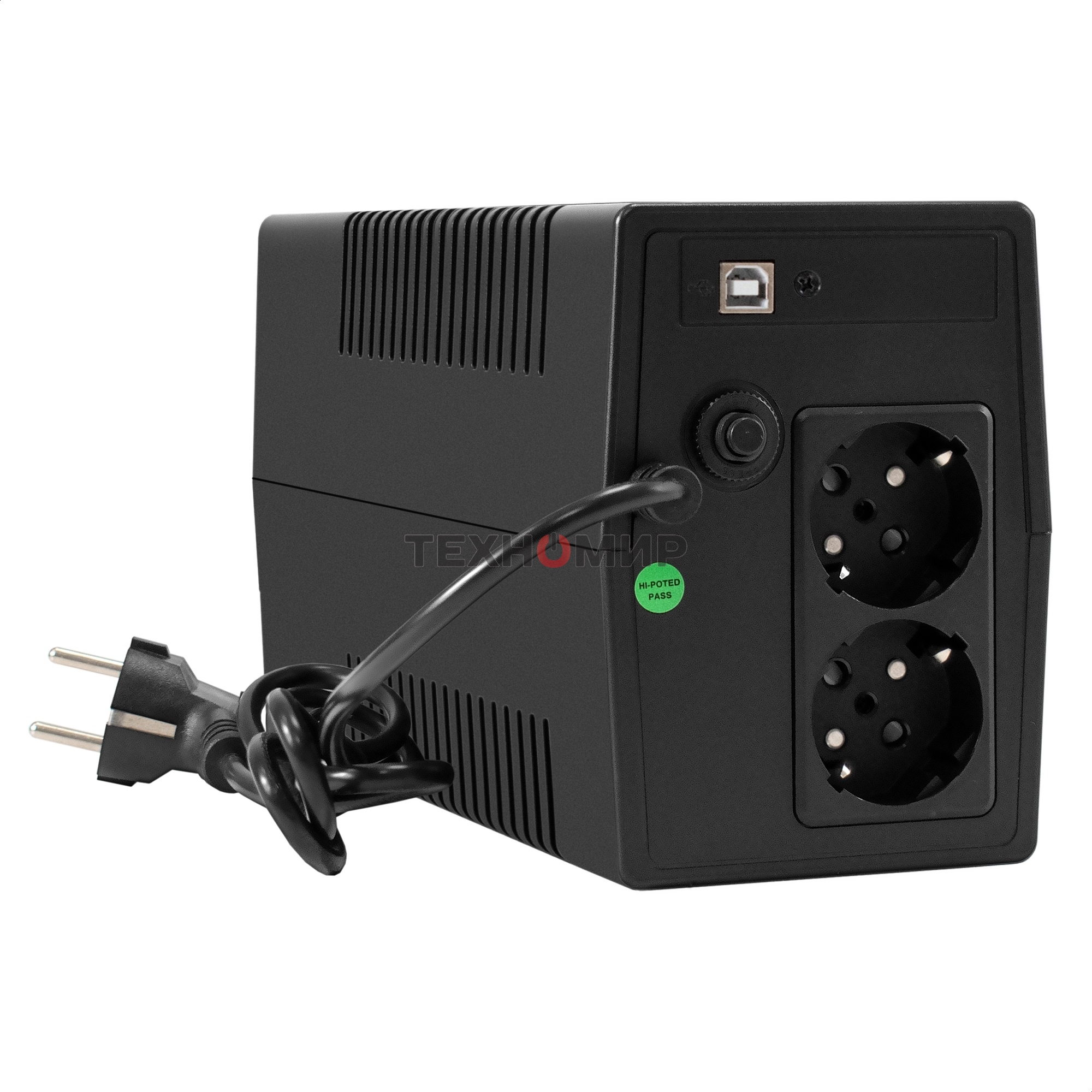 Источник бесперебойного питания ExeGate Smart LB-850.LCD.AVR.2SH.USB (850VA/510W, LCD, AVR, 2*Schuko, USB, батарея 12V 9Ah, черный)