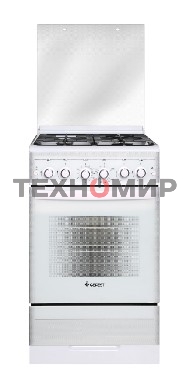 Плита газовая Gefest ПГ 5300-02 0040 белый, конфорок 4 шт, духовка 52 л, 50 см x 85 см x 58.5 см
