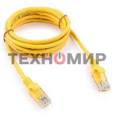 Патч-корд UTP Cablexpert cat.5e, 2м, литой, многожильный, желтый