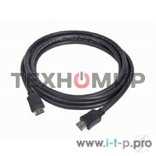Кабель Cablexpert HDMI CC-HDMI4-10M, 19M/19M, v2.0, медь, позол.разъемы, экран, 10м, черный, пакет