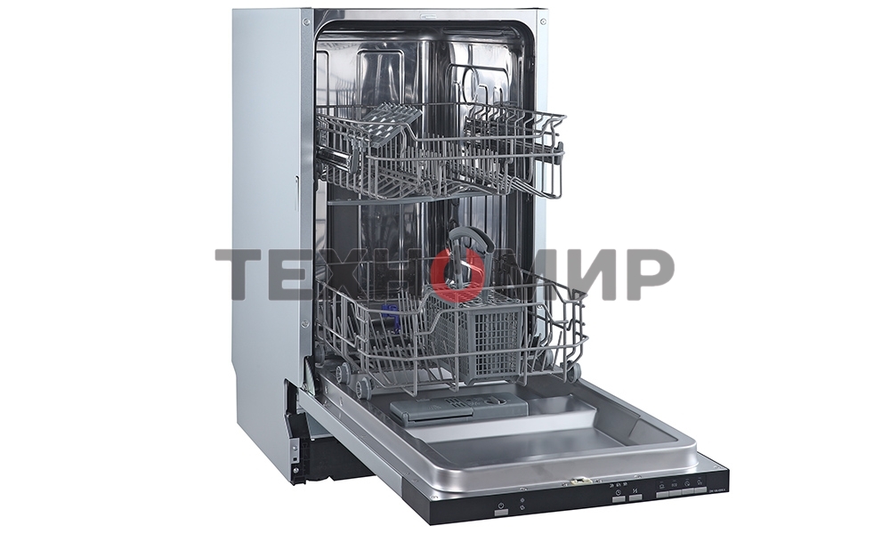 Встраиваемая посудомоечная машина Zigmund & Shtain DW 139.4505 X, черный, 44.5 см, 9 компл., 49 дБ, класс A++