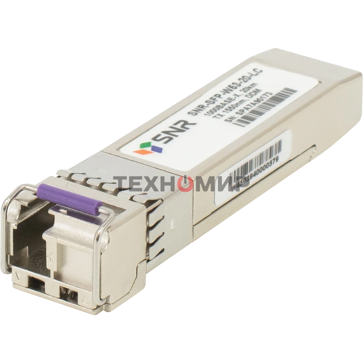 Модуль SNR SFP WDM, дальность до 20км (14dB), 1550нм