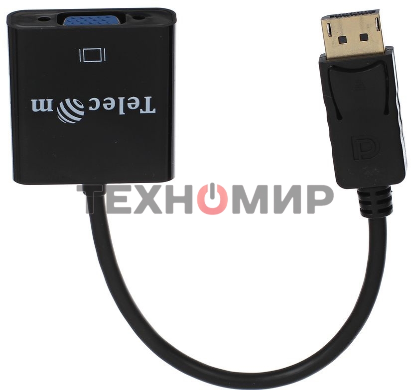 Кабель-переходник DP --> VGA-F 0,2m, Telecom (TA522)