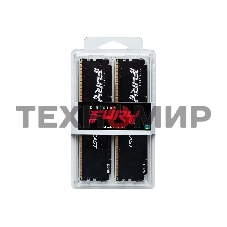 Оперативная память Kingston Fury Beast, DDR5, 64Gb (2x32 GB), 5600 MHz, CL36, радиатор, черный