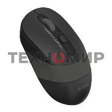 Мышь беспроводная A4Tech Fstyler FG10 черный/серый, 2000 dpi, радиоканал, USB, кнопки - 4