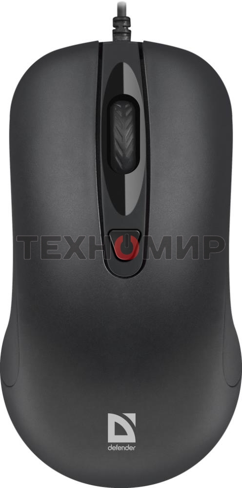 Мышь проводная Defender Classic MB-230 черный, 1600 dpi, USB, кнопки - 4
