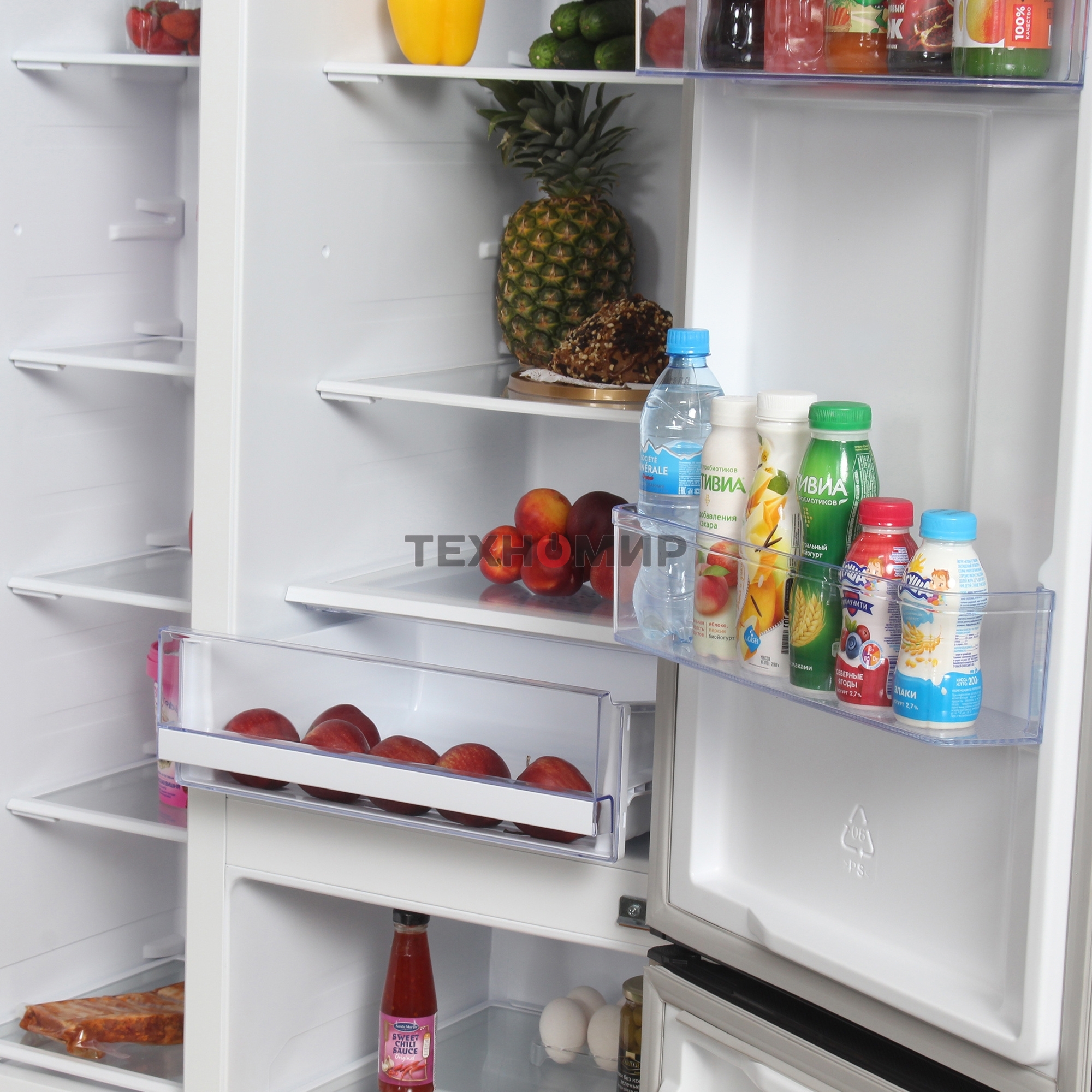 Холодильник Hyundai CS6073FV шампань трехкамерный 329/223л морозилка сбоку, No Frost, Side by Side