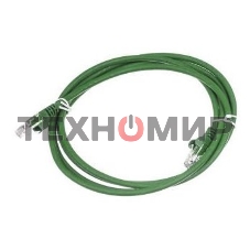 Патч-корд LANMASTER LAN-PC45/U6-2.0-GN вилка RJ-45-вилка RJ-45 Cat.6 2м зеленый LSZH (уп.:1шт)