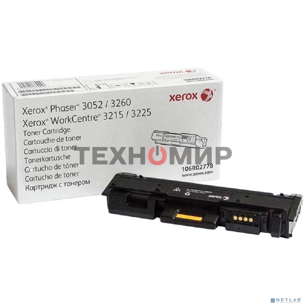 Картридж лазерный Xerox 106R02778 черный для Xerox Ph 3052/3260/WC 3215/3225 3000 стр.(Channels)