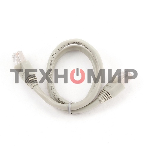 Патч-корд FTP Cablexpert cat.6, 0.5м, литой, многожильный серый