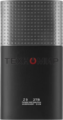 Внешний SSD Netac Z9, 2TB, USB 3.2 Gen 2 Type-C, R/W 550/480, черный