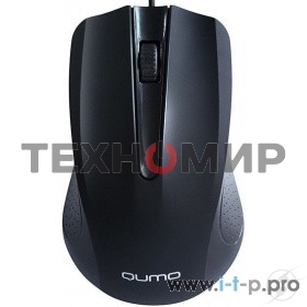 Мышь проводная Qumo Office Union M66 черный, 1000 dpi, USB, кнопки - 3
