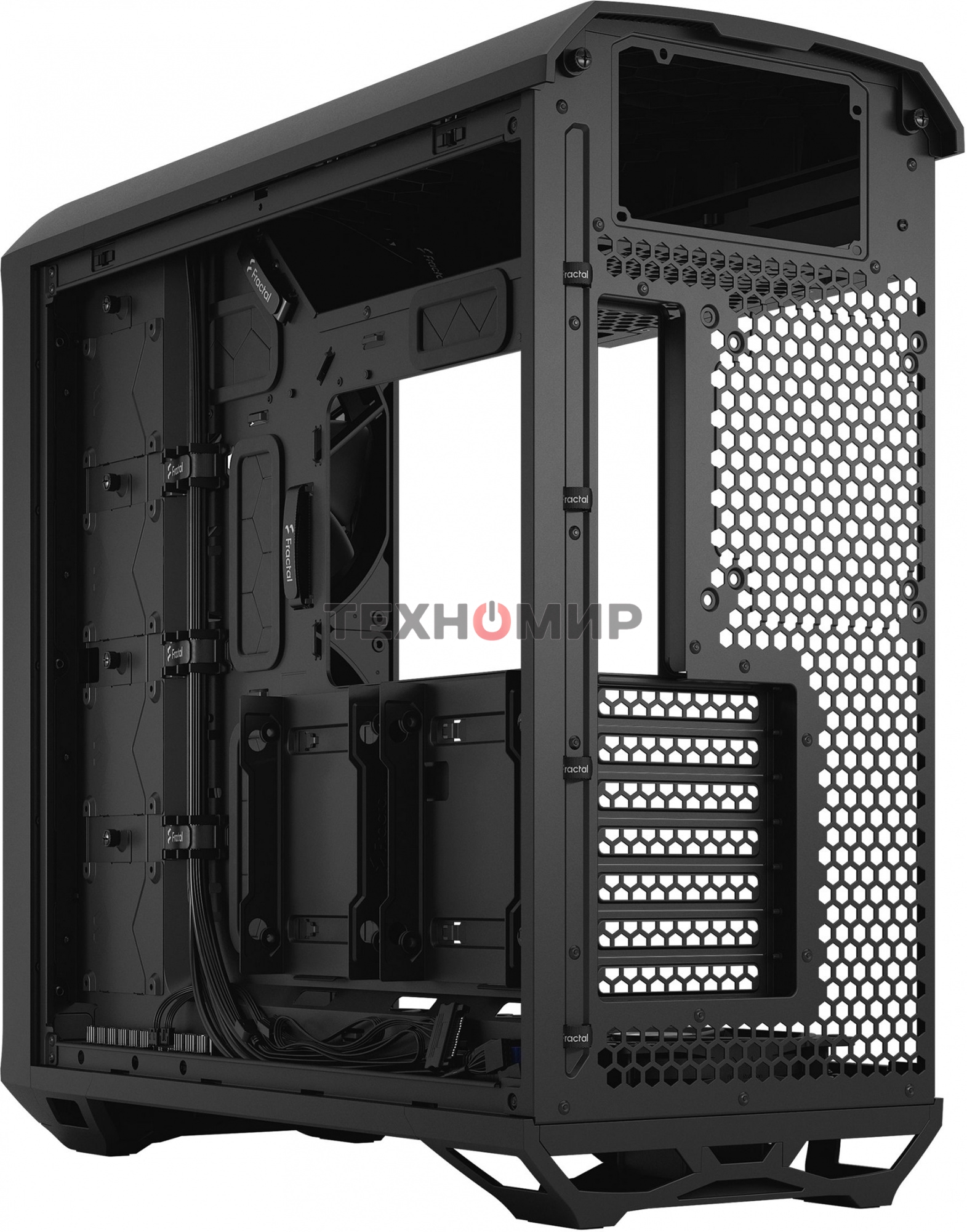 Компьютерный корпус Fractal Design Torrent Black TG Light Tint/E-ATX, TG, 2x3.5, 4x2.5, 7xPCI, 1xUSB-C, 2xUSB3.0/2x180mm, 3x140mm fans inc./FD-C-TOR1A-01
