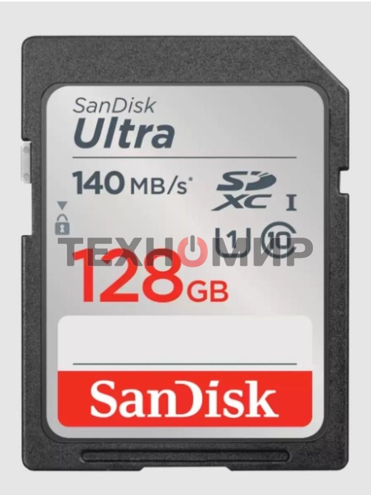 Флеш карта SD 128Gb SanDisk SDXC Class 10 UHS-I Ultra 140Mb/s