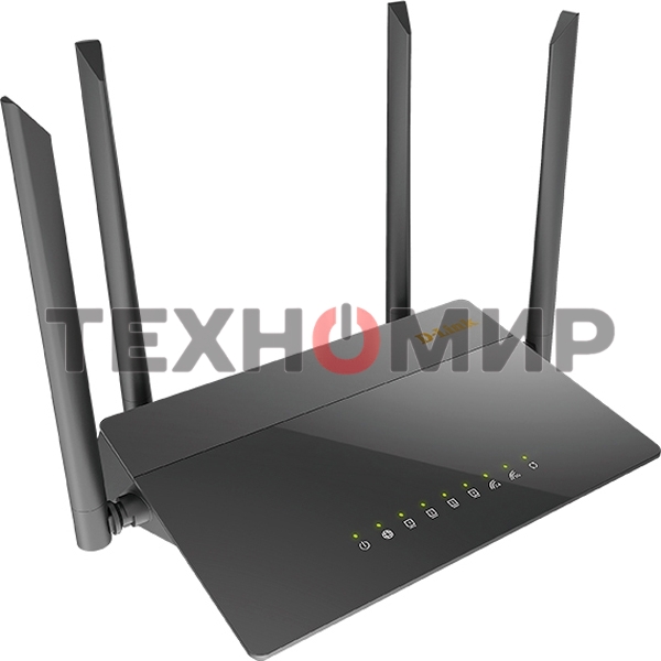 Маршрутизатор DIR-841/GF,DIR-841/GFRU AC1200 Wi-Fi Router, 1000Base-X SFP WAN, 4x100Base-TX LAN, 4x5dBi external antennas